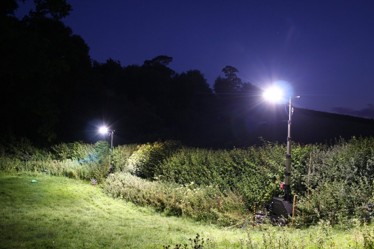 Two lights in the countryside