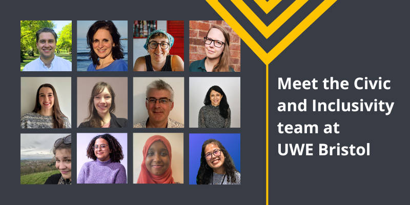 Meet the Civic and Inclusivity team within UWE Bristol.